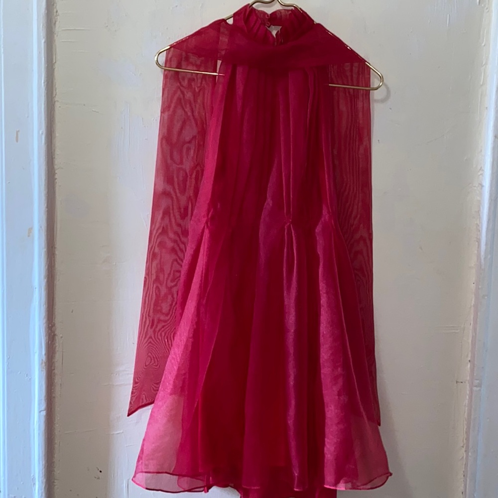 Zara pink open back dress